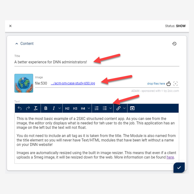 A better experience for DNN website administrators – Welcome to 2SCX!